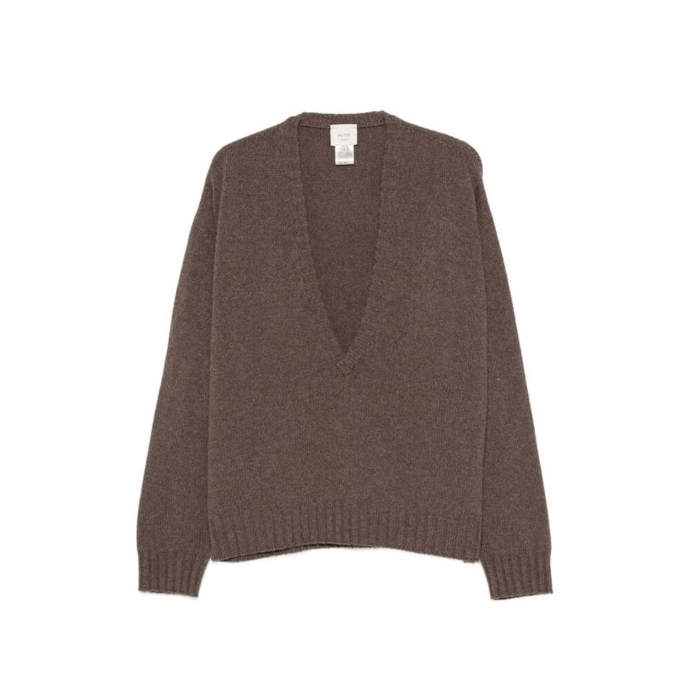 Alysi Women Wool V-Necked Jumper
